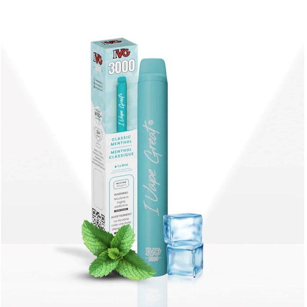 Ivg Disposable 3000 Puffs Classic Menthol Vape4change