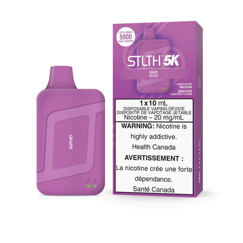 STLTH 5K Disposable Vape - Rechargeable - Grape - 5000 Puffs