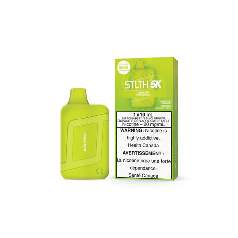 STLTH 5K Disposable Vape - Rechargeable - Lemon Mint - 5000 Puffs