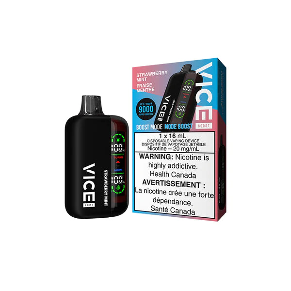 Vice Boost Disposable Vape - 9000 Puffs -Strawberry Mint