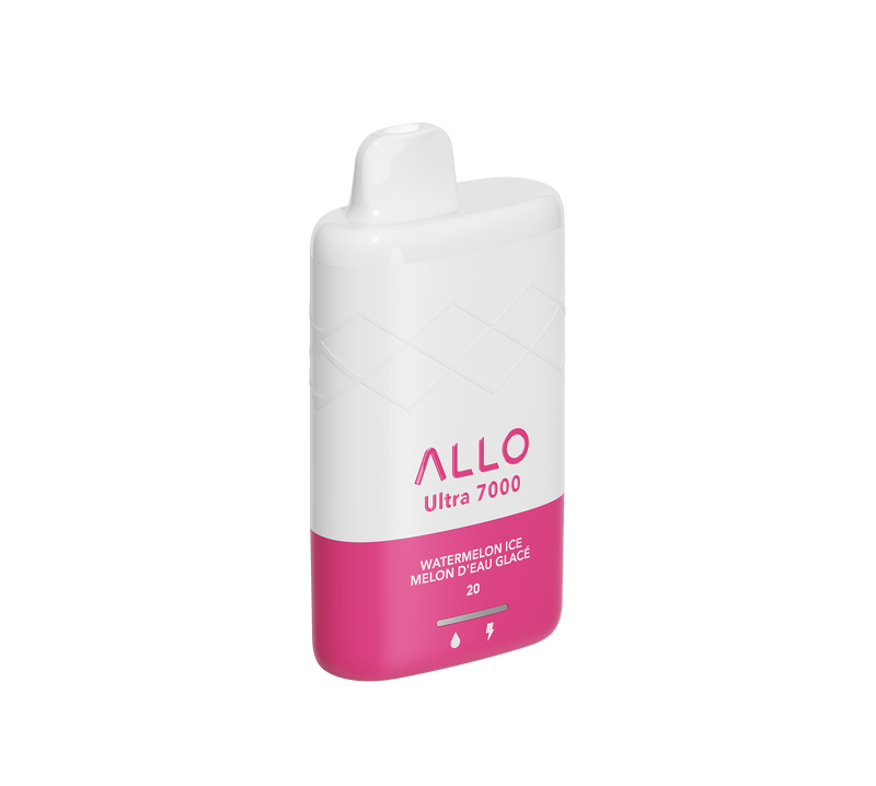 Allo Ultra - 7000 Puffs - Rechargeable Disposable Vape - Watermelon Ice