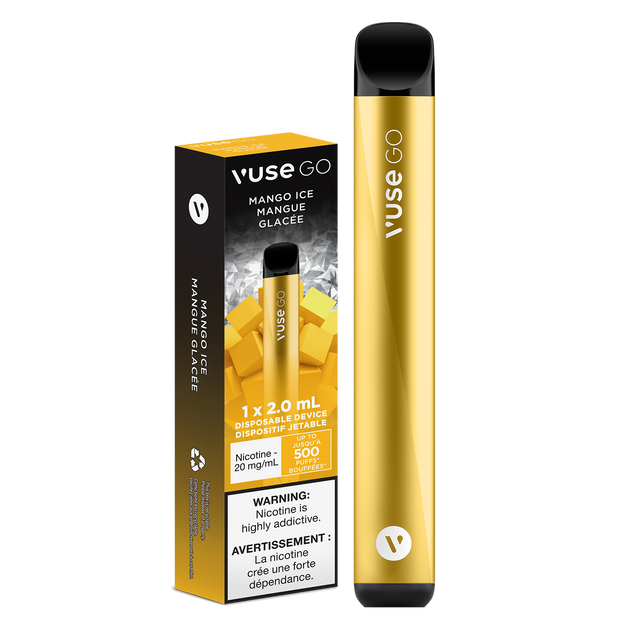 vuse go mango VUSE GO 700 MANGO ICE DISPOSABLE VAPE – Chasemycloud main image 1