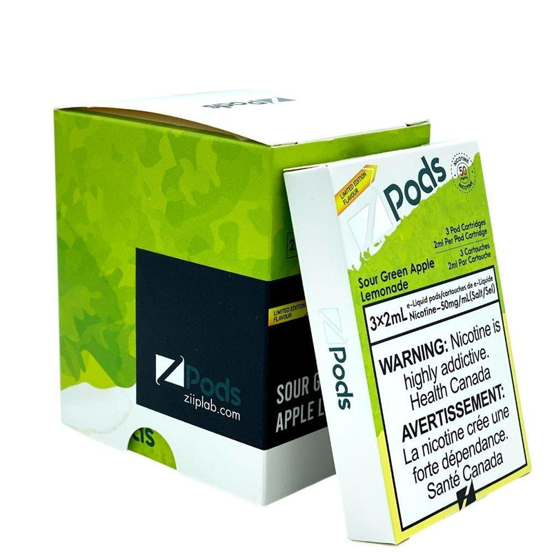Zpods STLTH Compatible - Sour Green Apple Lemon - Vape4change
