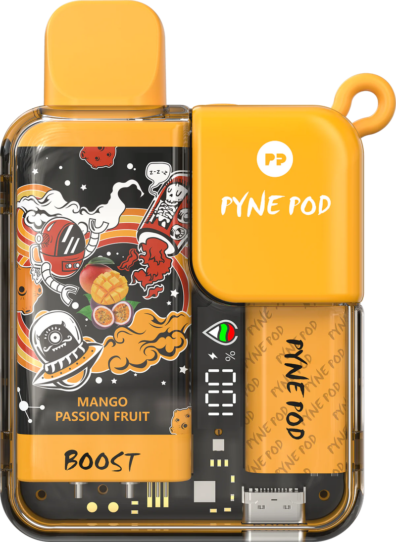 Pyne Pod Boost Disposable Vape - Mango Passion Fruit | Vape4change Pyne Pod Boost Disposable Vape - Mango Passion Fruit | Vape4change