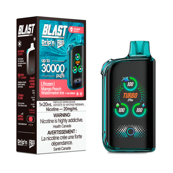 Fasta Blast 30K Disposable Vape -Mango Peach Watermelon Ice | Vape4change Fasta Blast 30K Disposable Vape -Mango Peach Watermelon Ice | Vape4change