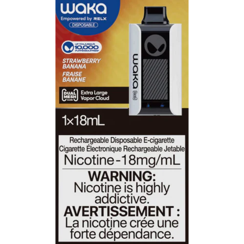 Waka By RELX 10000 Puff Disposable - Strawberry Banana | Vape4change Waka By RELX 10000 Puff Disposable - Strawberry Banana | Vape4change