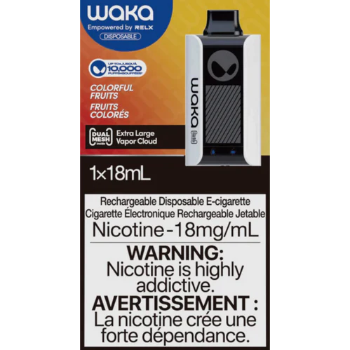 Waka By RELX 10000 Puff Disposable - Colourful Fruits | Vape4change Waka By RELX 10000 Puff Disposable - Colourful Fruits | Vape4change