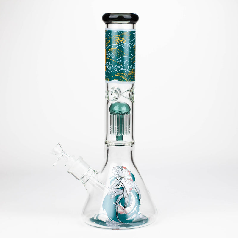 Infyniti | Untamed 14" 7 mm classic beaker water bong - Koi Fish [GP2021]_0