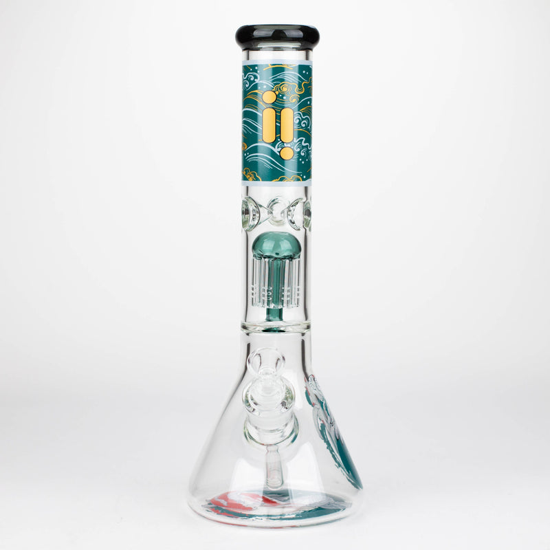 Infyniti | Untamed 14" 7 mm classic beaker water bong - Koi Fish [GP2021]_0