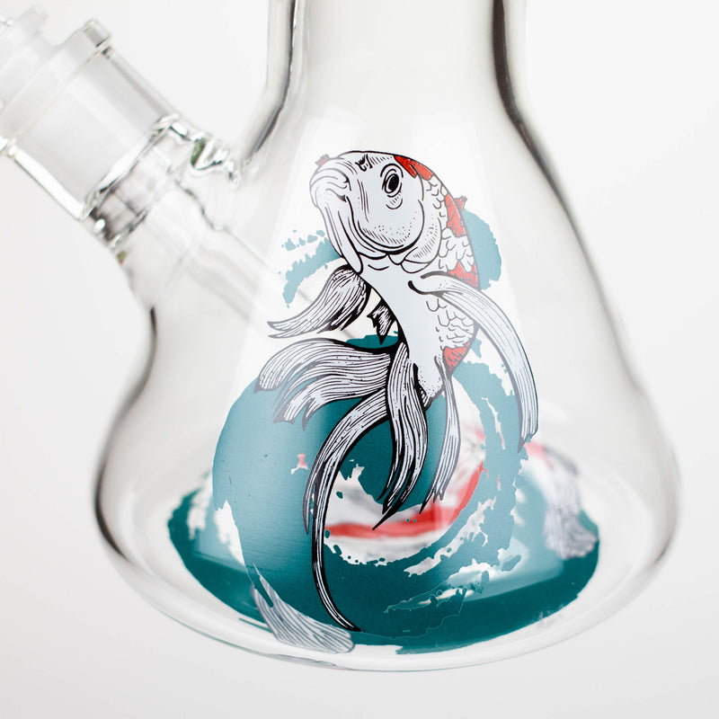 Infyniti | Untamed 14" 7 mm classic beaker water bong - Koi Fish [GP2021]_0