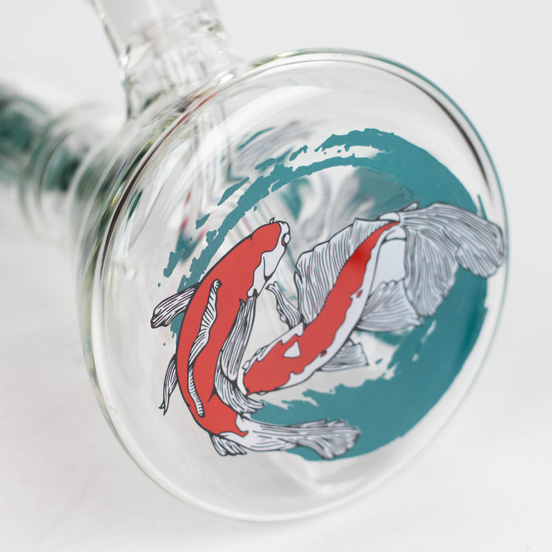 Infyniti | Untamed 14" 7 mm classic beaker water bong - Koi Fish [GP2021]_0