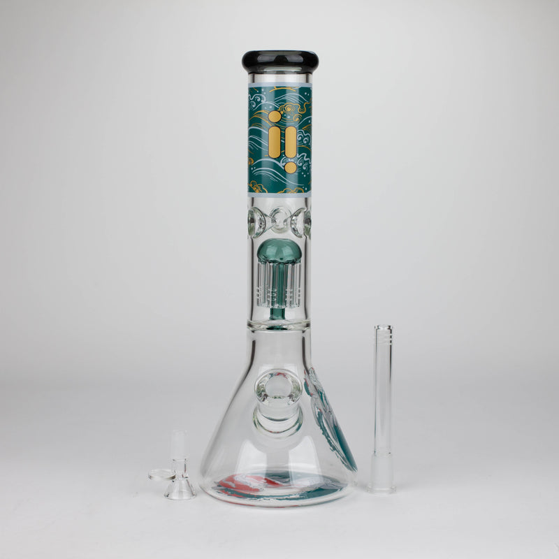 Infyniti | Untamed 14" 7 mm classic beaker water bong - Koi Fish [GP2021]_0