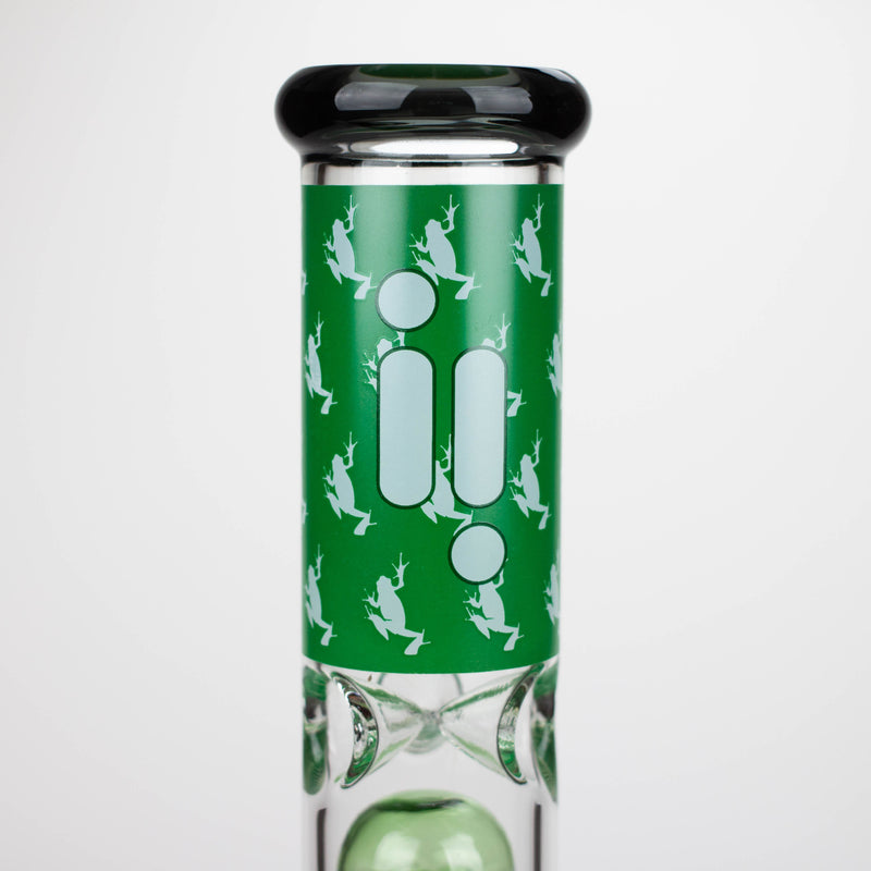 Infyniti | Untamed 14" 7 mm classic beaker water bong - Green Frog [GP2015]_0