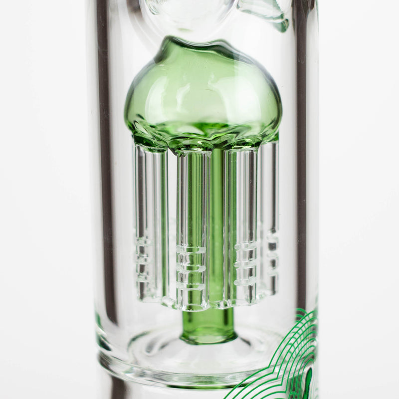 Infyniti | Untamed 14" 7 mm classic beaker water bong - Green Frog [GP2015]_0