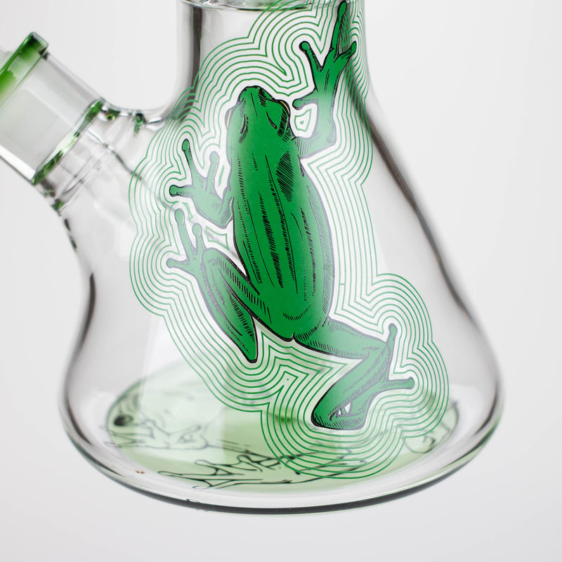 Infyniti | Untamed 14" 7 mm classic beaker water bong - Green Frog [GP2015]_0