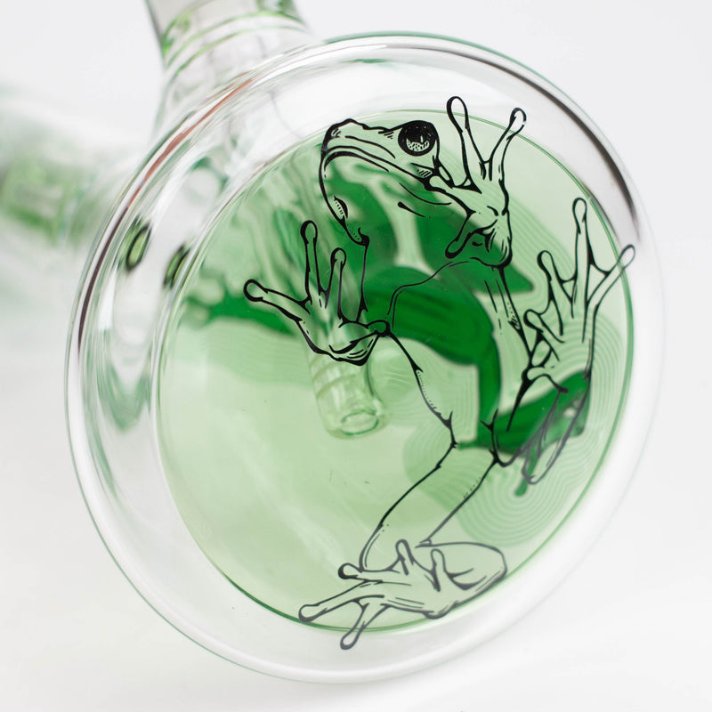 Infyniti | Untamed 14" 7 mm classic beaker water bong - Green Frog [GP2015]_0