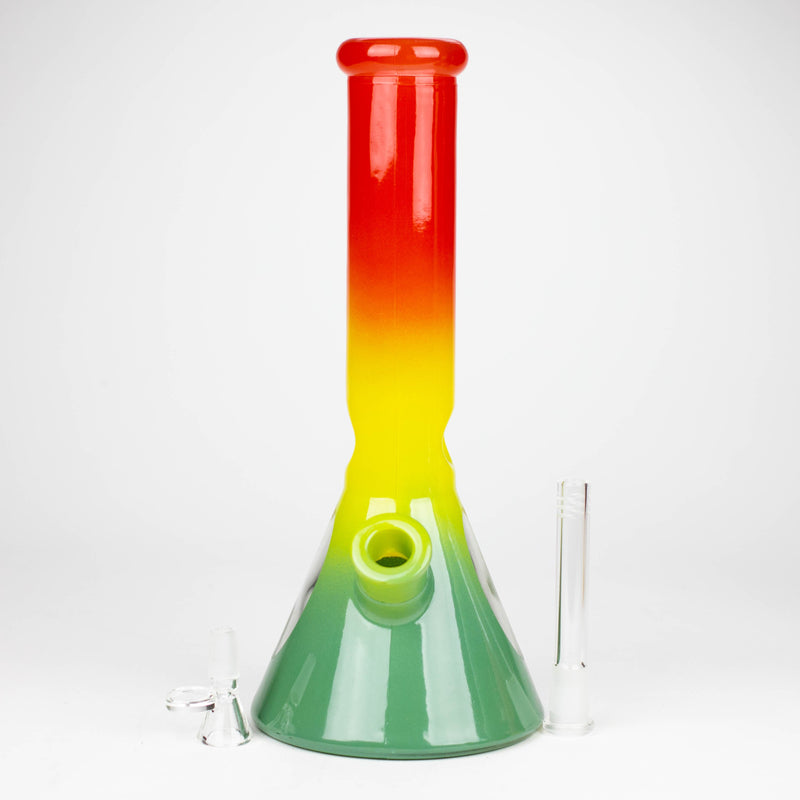 12.5" Soft glass 7mm beaker water bong [M12005]_0