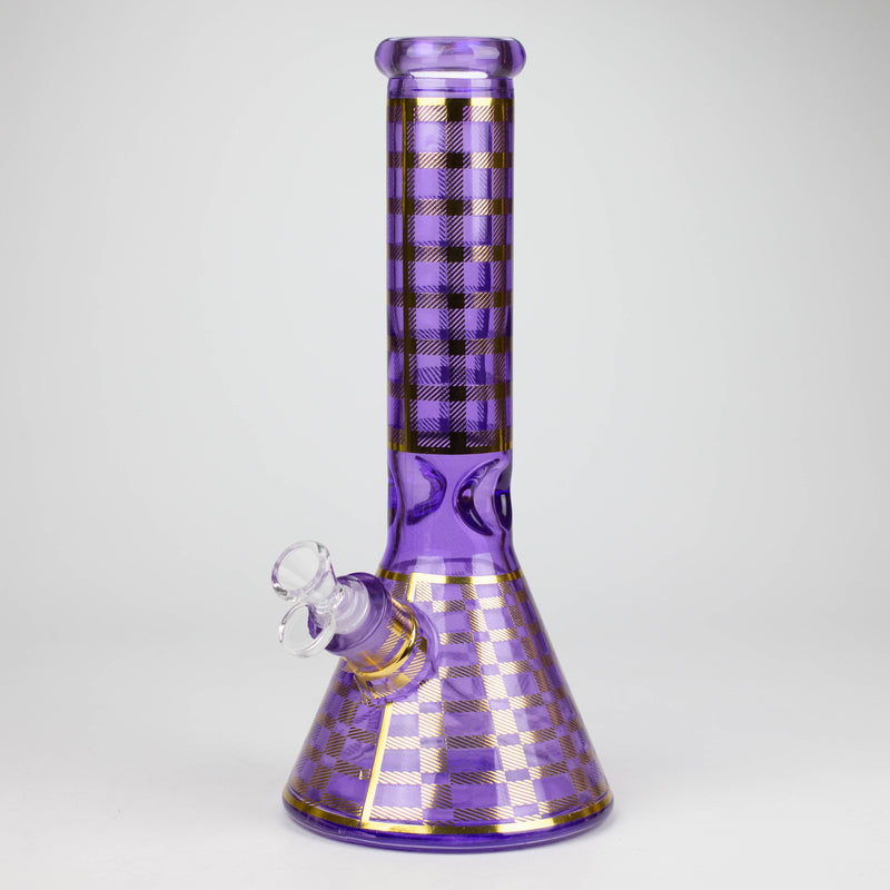 12.5" Soft glass 7mm beaker water bong [M12009A]_0