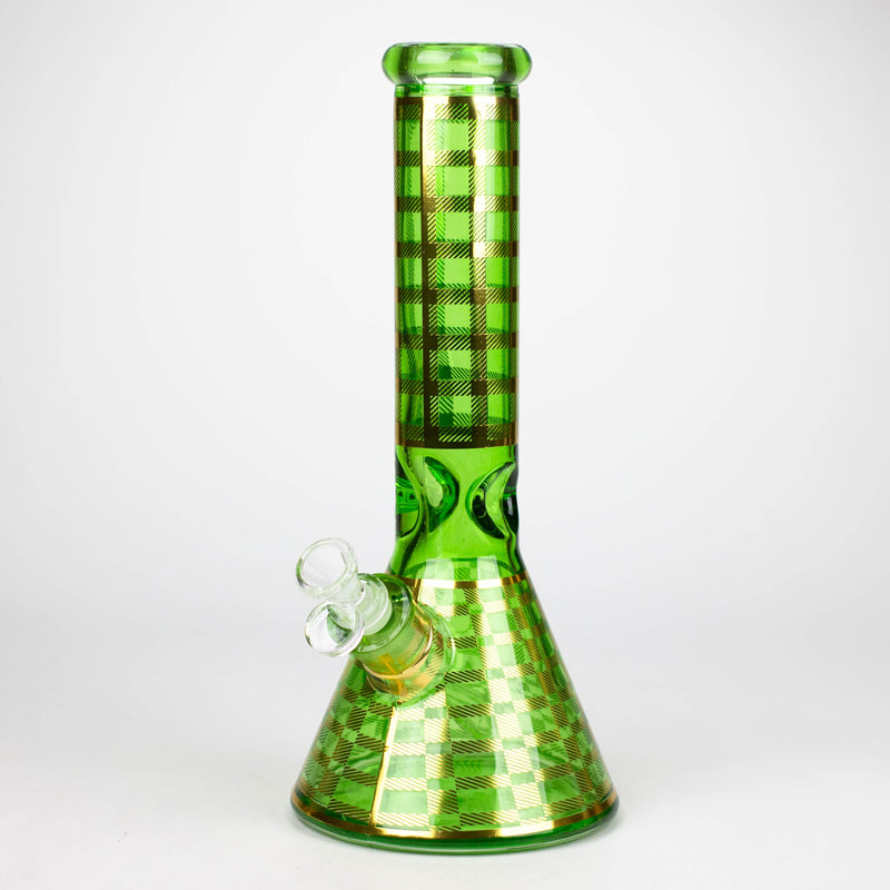 12.5" Soft glass 7mm beaker water bong [M12009A]_0