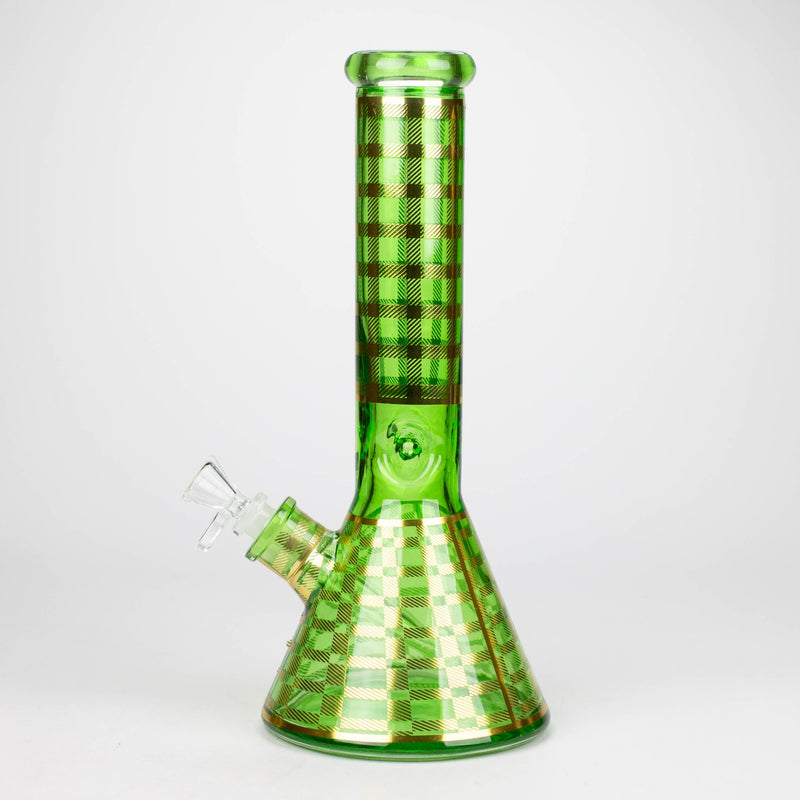 12.5" Soft glass 7mm beaker water bong [M12009A]_0