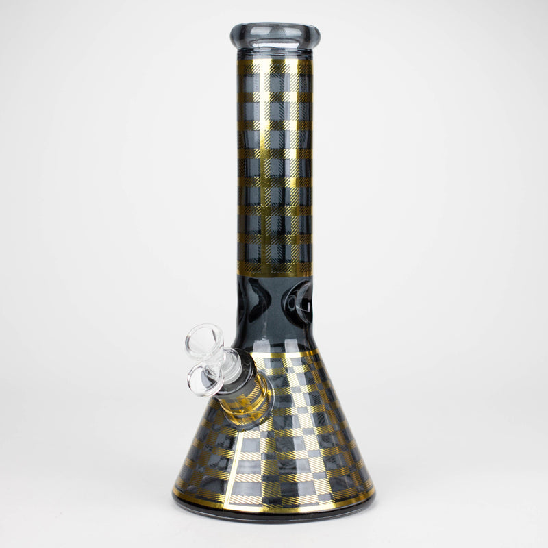 12.5" Soft glass 7mm beaker water bong [M12009A]_0