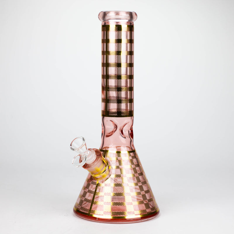 12.5" Soft glass 7mm beaker water bong [M12009A]_0