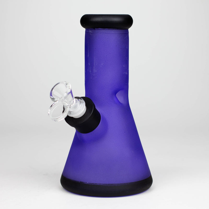 8" Soft glass 7mm beaker water bong [M08001]_0