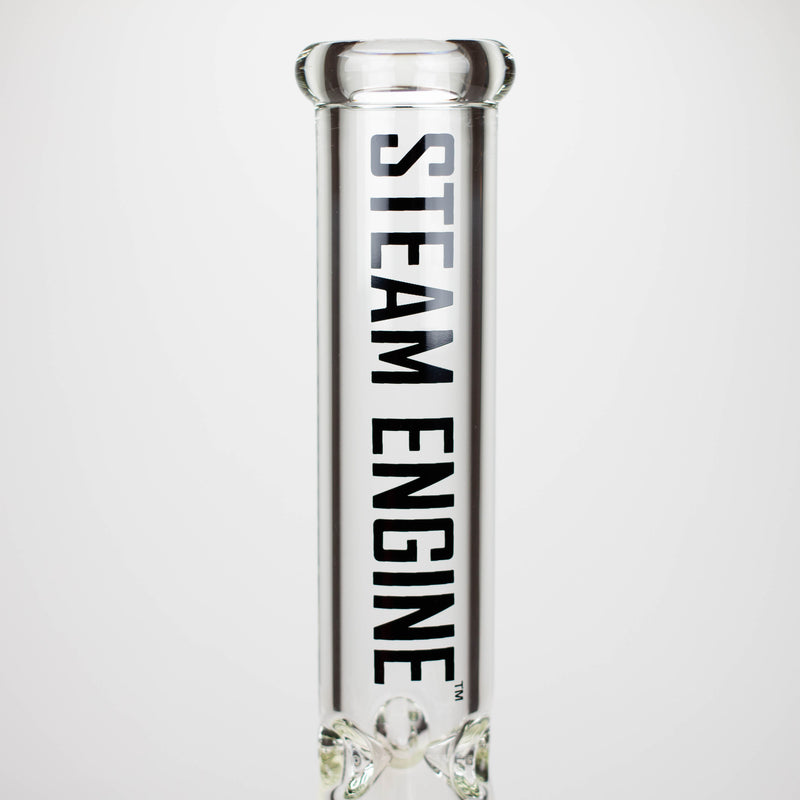 Steam Engine™ | 14 Inch 7mm glass bong with stickers by golden crown_0