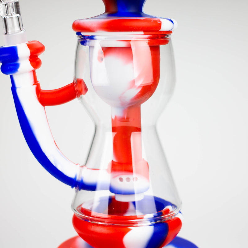 9.8" Silicone+Glass bong-Assorted [007B]_0