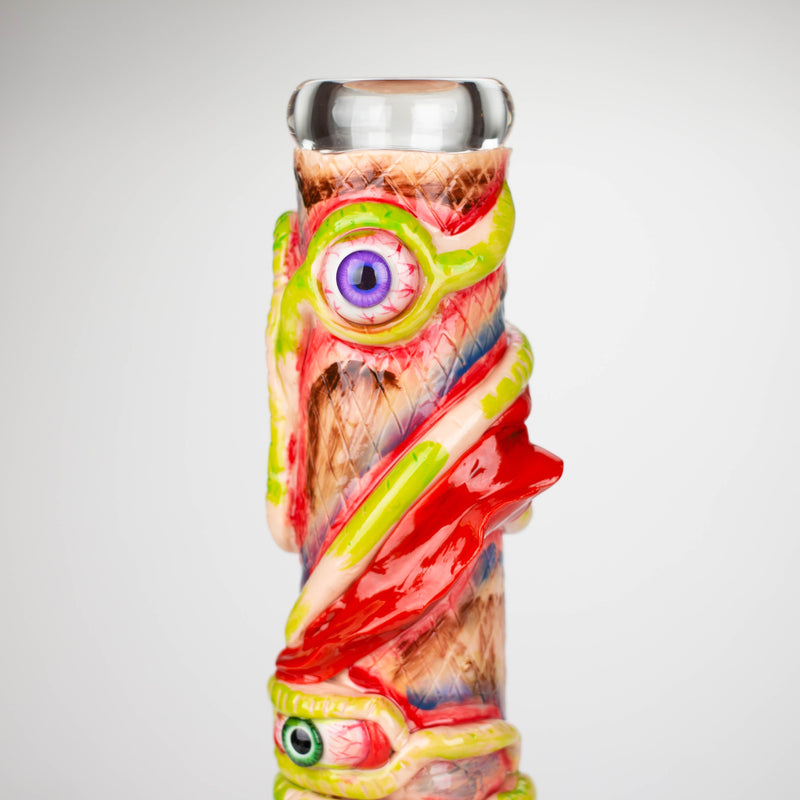 13" Resin 3D artwork 7mm glass beaker water bong [DY525]_0