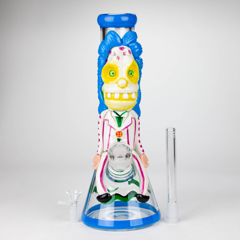 13" Resin 3D artwork 7mm Clown glass beaker  [DY511]_0