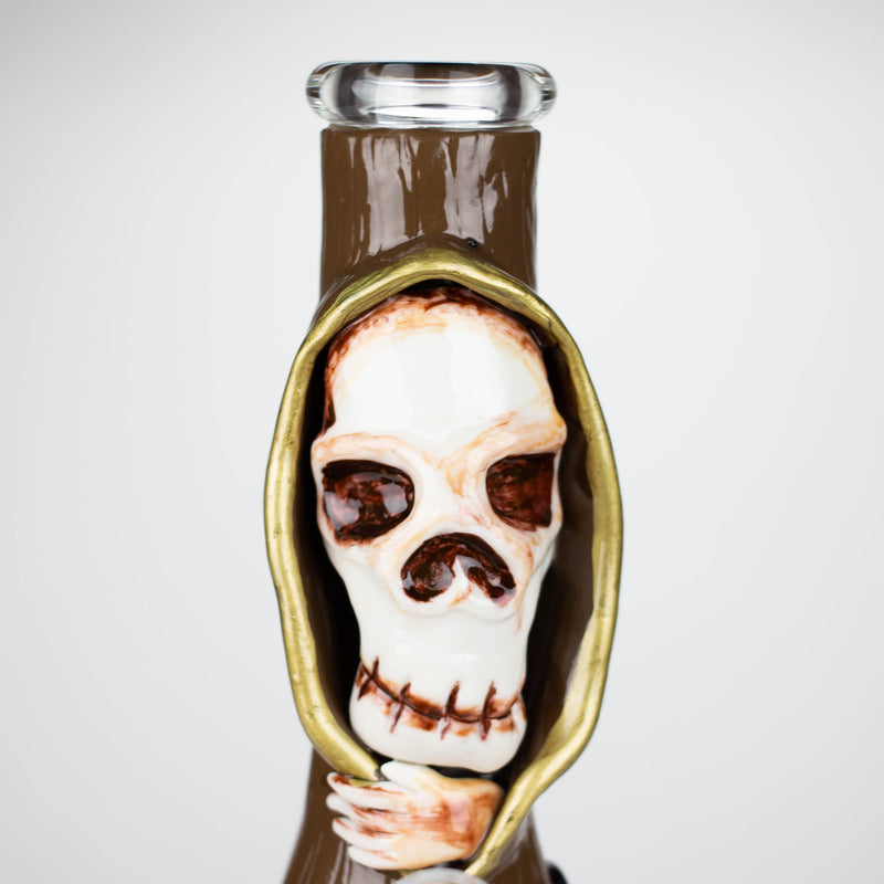 10" Resin 3D artwork Skull glass beaker [DY404]_0