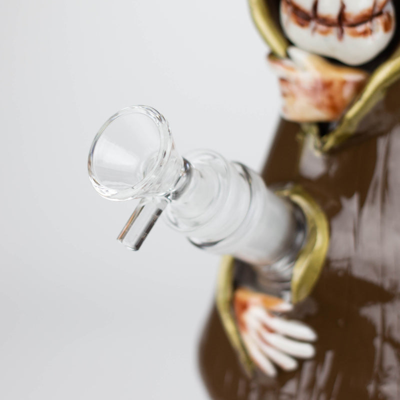 10" Resin 3D artwork Skull glass beaker [DY404]_0