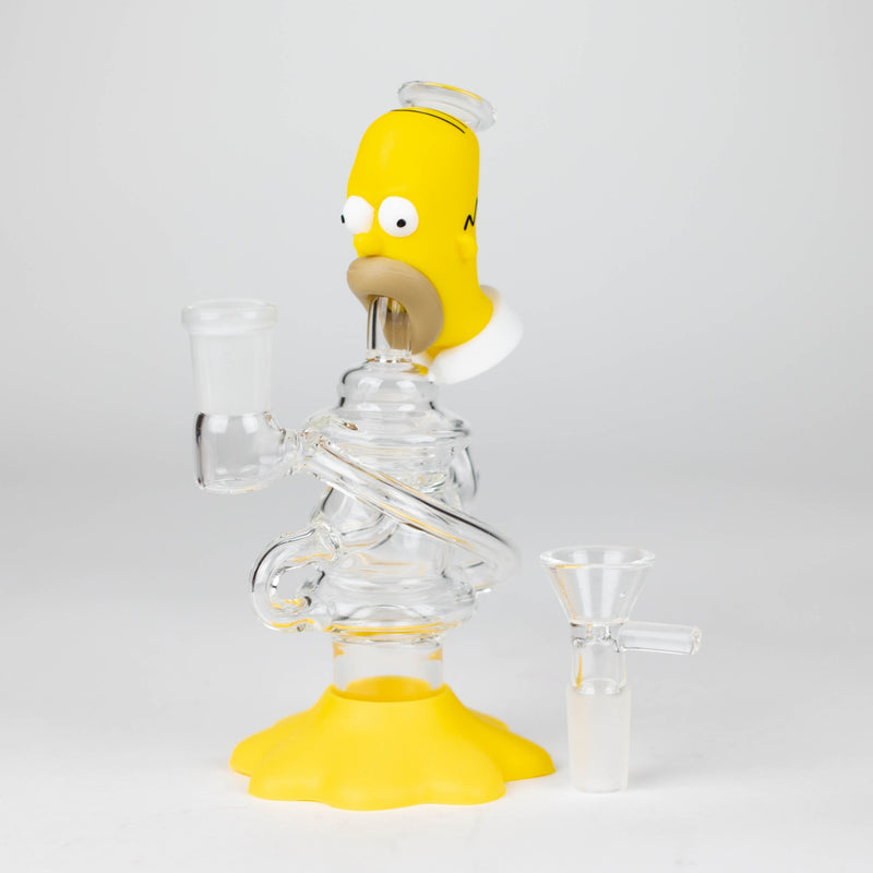 6.3" Cartoon Character Functional Glass Water Pipe_0