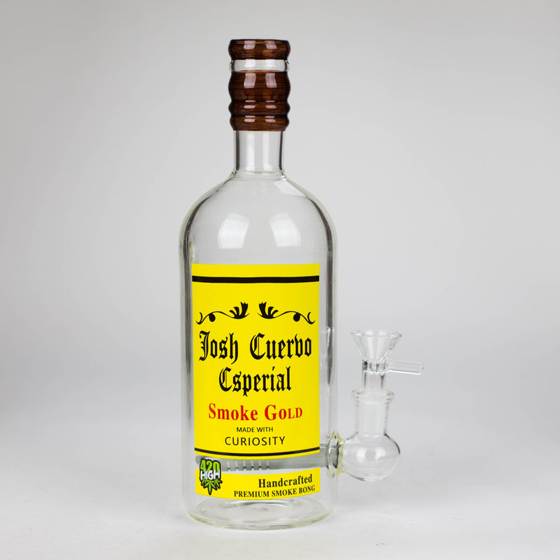 9" Liquor Bottle Glass Bong [MK-BB01]_0