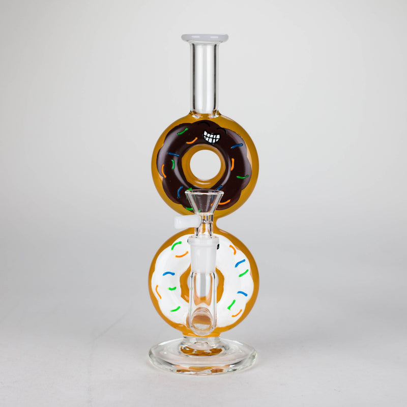 8.75" Double Donut Glass Bong [MK-BB04]_0