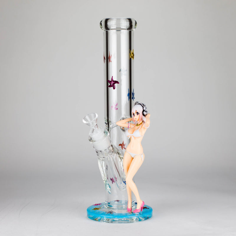 12" Figure Base Glass Bong_0