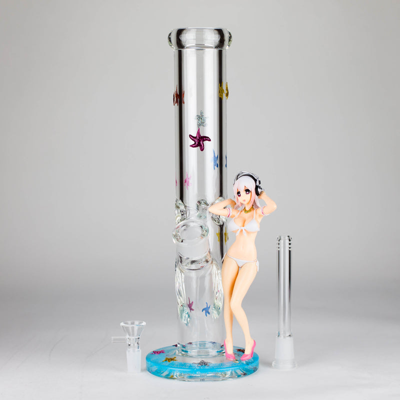 12" Figure Base Glass Bong_0