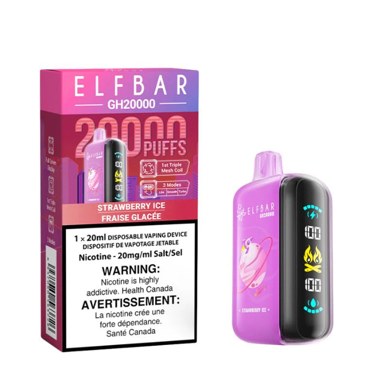 Elf Bar GH20000 Disposable Vape - 20K Puffs - Strawberry Ice