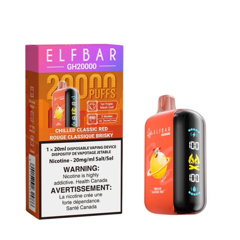 Elf Bar GH20000 Disposable Vape - 20K Puffs - Chilled Classic Red