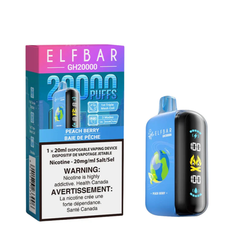 Elf Bar GH20000 Disposable Vape - 20K Puffs - Peach Berry