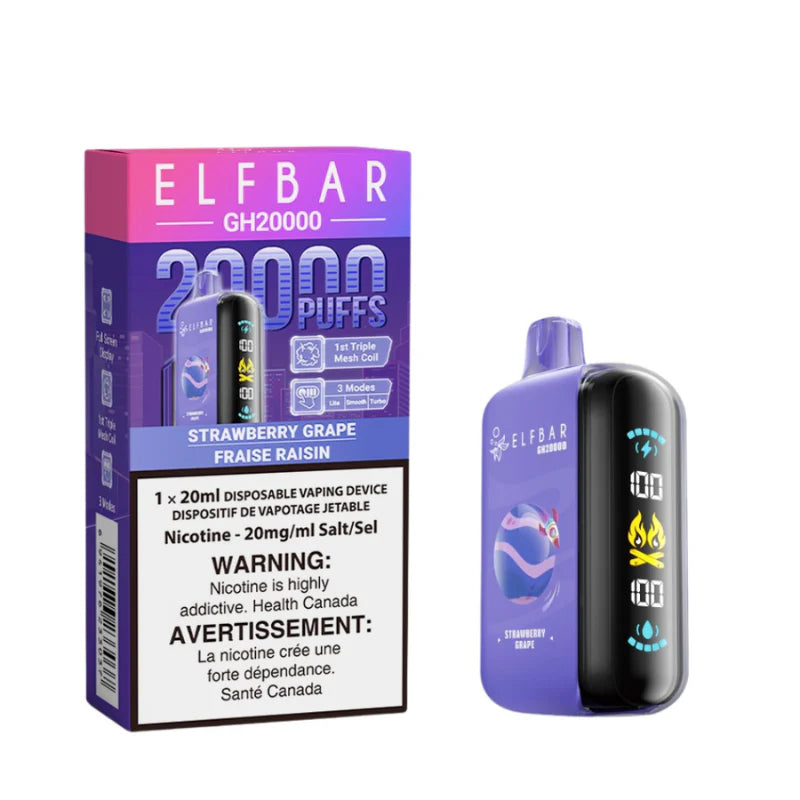 Elf Bar GH20000 Disposable Vape - 20K Puffs - Strawberry Grape