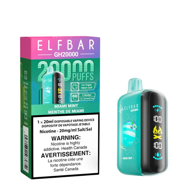 Elf Bar GH20000 Disposable Vape - 20K Puffs - Miami Mint