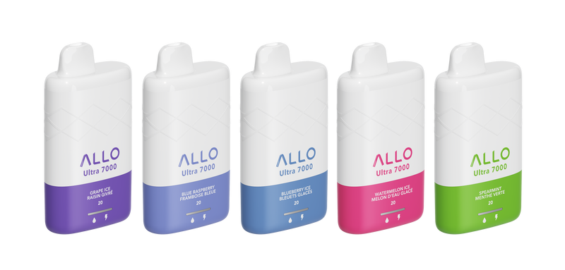 Allo Ultra - 7000 Puffs - Rechargeable Disposable Vape - Banana Ice