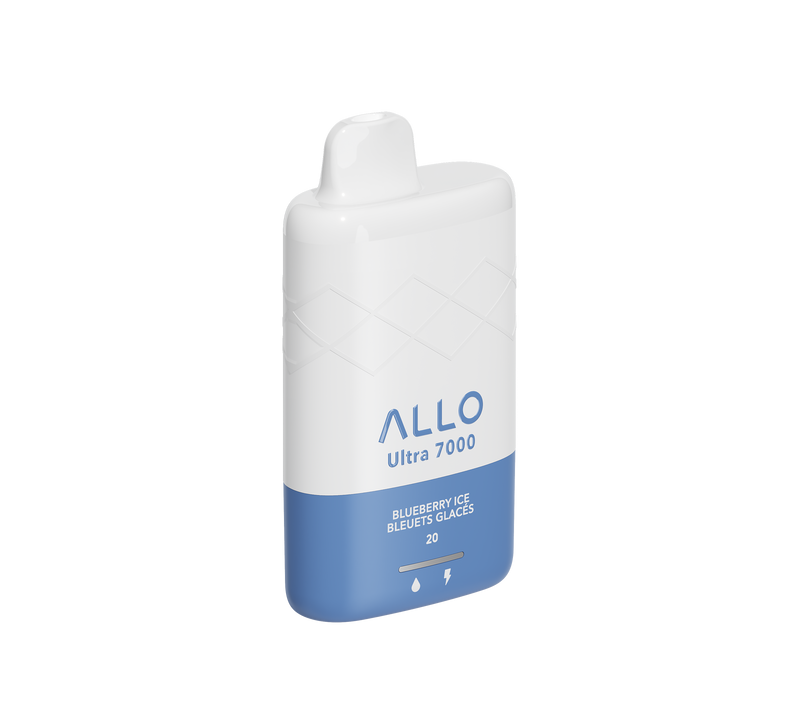 Allo Ultra - 7000 Puffs - Rechargeable Disposable Vape - Blueberry Ice