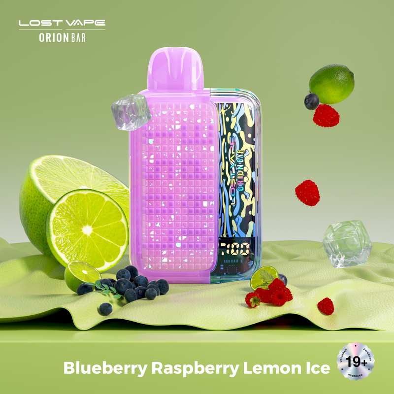 Lost Vape Orion Bar 10000 Puffs - Disposable Vape - Blueberry Raspberry Lemon Ice