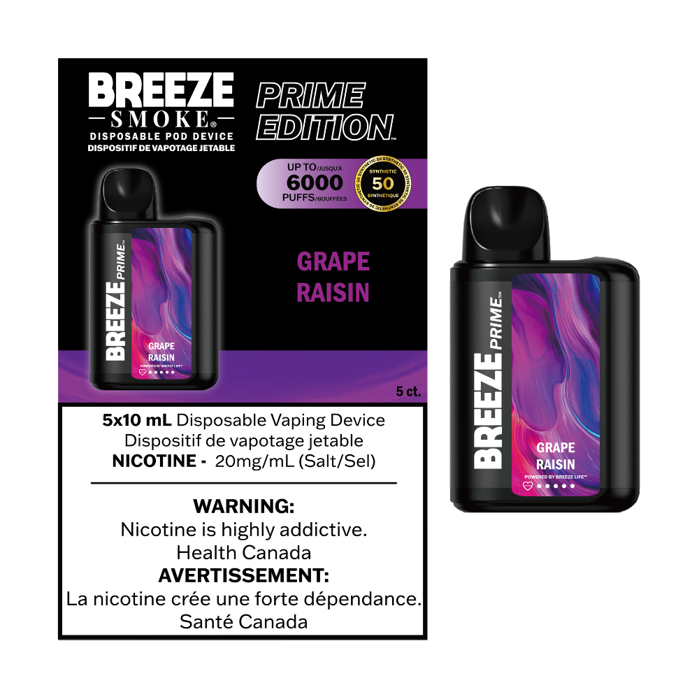 breeze prime vapes Edition Disposable Vape - 6000 Puffs - Grape Vuse Alto Pods (2-Pack) Strawberry Select Flavor ::Strawberry Granola