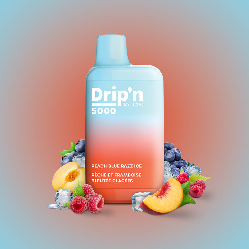 Drip'n by Envi Disposable Vape - Peach Blue Razz Ice