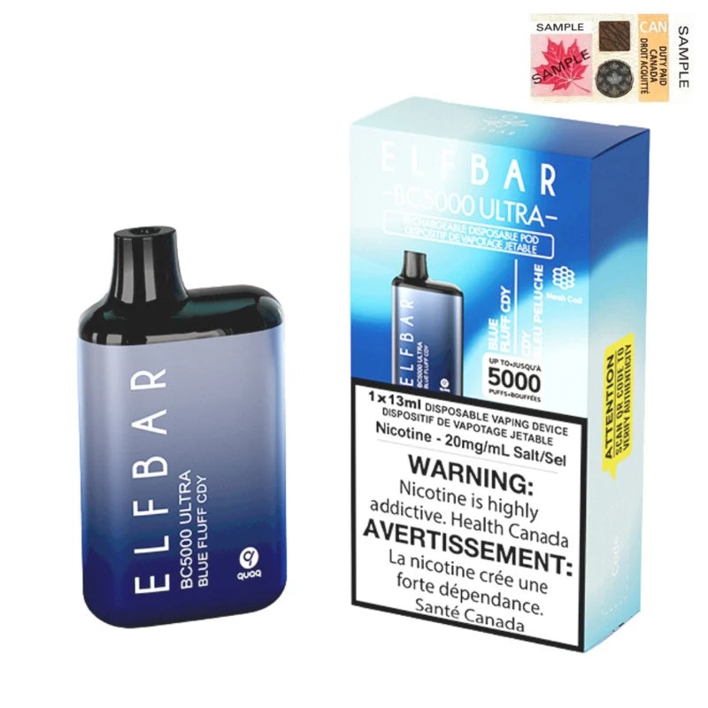 ELF BAR BC5000 ULTRA Disposable Vape - Blue Fluff CDY