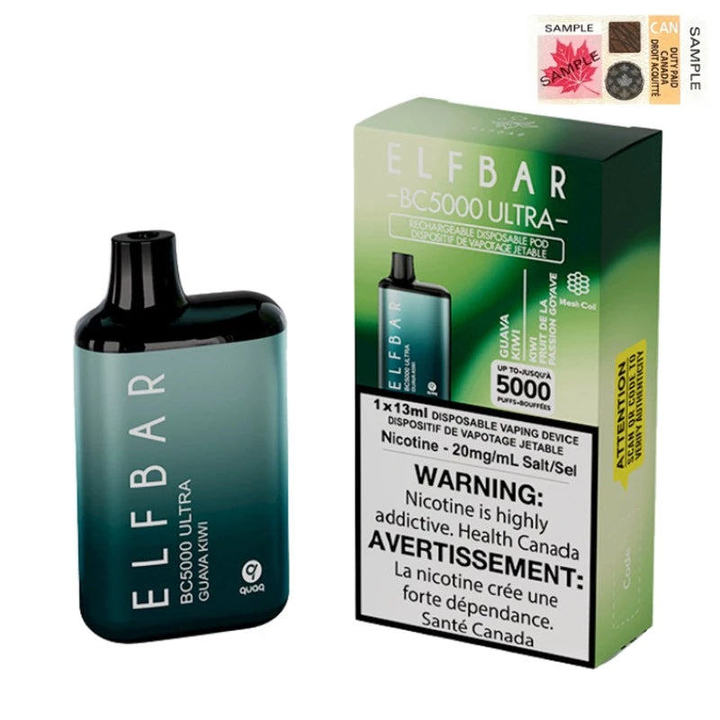 ELF BAR BC5000 ULTRA Disposable Vape - Guava Kiwi | Vape4change | Vape4change ELF BAR BC5000 ULTRA Disposable Vape - Guava Kiwi | Vape4change | Vape4change